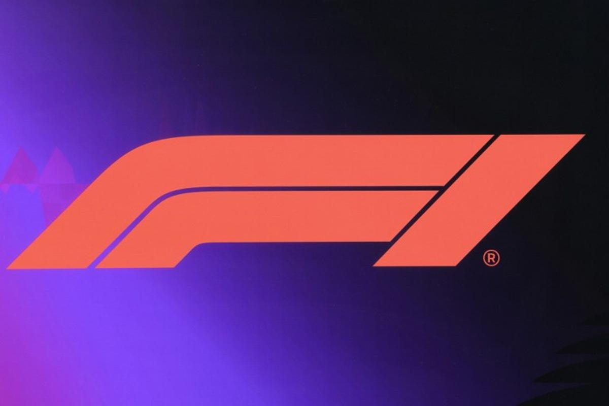 A logo of Formula One (F1) is pictured at the Bahrain International Circuit in Sakhir on March 1, 2024, ahead of the Bahrain Formula One Grand Prix.  Giuseppe CACACE / AFP