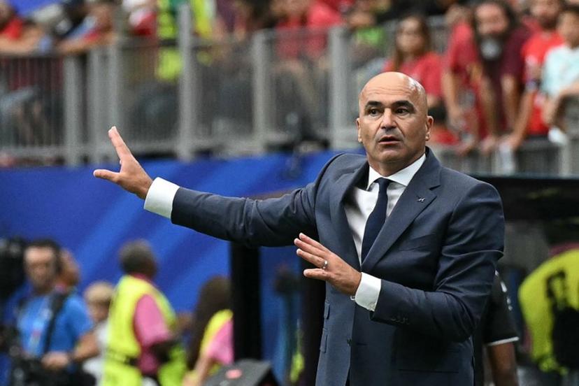 Portugal's Spanish head coach Roberto Martinez gestures from the touch line  during the 2026 World Cup Group K football match between Portugal and the Democratic Republic of Congo at the Houston Stadium in Houston on June 17, 2026.   RONALDO SCHEMIDT / AFP