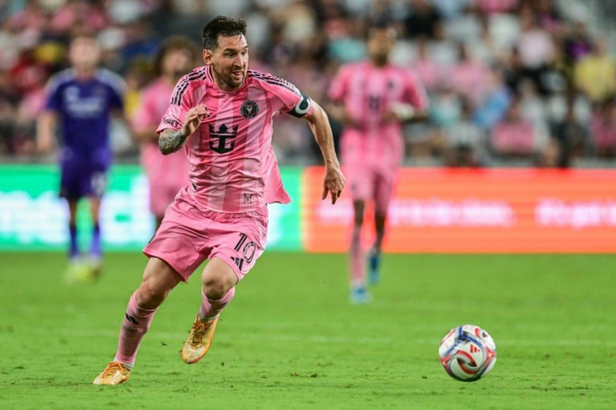 Inter Miami's Argentine forward #10 Lionel Messi controls the ball during a Major League Soccer (MLS) regular season football match between Inter Miami CF and Orlando City SC at NU Stadium in Miami, on May 2, 2026.  Giorgio Viera / AFP