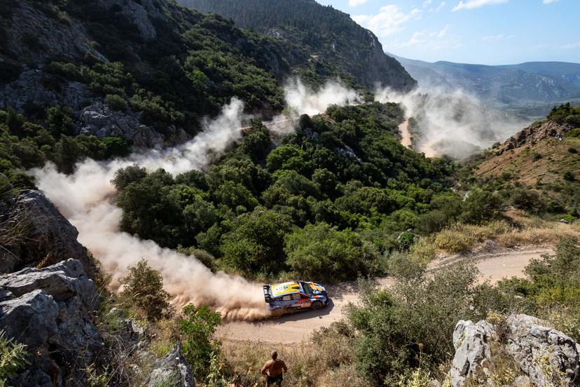 ATTENTION EDITORS - HAND OUT PICTURES - EDITORIAL USE ONLY - MANDATORY CREDIT 'Hyundai Motorsport'  This handout picture, distributed by Eric Dupain, shows Thierry Neuville and Martijn Wydaeghe during the WRC EKO Acropolis Rally Greece 2026. PHOTO HANDOUT HYUNDAI MOTORSPORT  *** Belga and Belga Editorial Board decline all responsibility regarding the content of this picture. ***