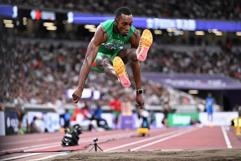 Portugal's athlete Pedro Pichardo competes in the men's triple jump final during the World Athletics Championships in Tokyo on September 19, 2025.  Kirill KUDRYAVTSEV / AFP