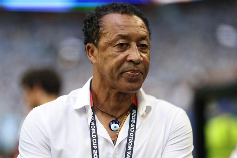 Cape Verde's head coach Bubista looks on ahead of the 2026 World Cup round of 32 football match between Argentina and Cape Verde at the Miami Stadium in Miami Gardens on July 3, 2026.   PATRICIA DE MELO MOREIRA / AFP