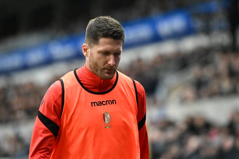 Standard's Thomas Henry pictured during a soccer match between KRC Genk and Standard de Liege, Sunday 22 February 2026 in Genk, a game of day 26 of the 2025-2026 'Jupiler Pro League' first division of the Belgian championship. BELGA PHOTO JILL DELSAUX