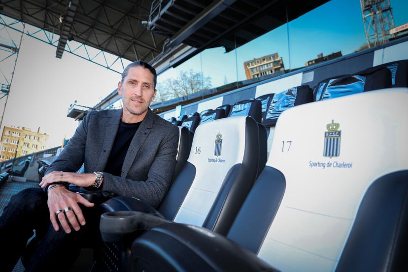 Charleroi's sports director Nicolas Frutos poses for the photographer after a press conference of Belgian soccer club Sporting Charleroi to present their new sports director, in Charleroi, on Monday 02 March 2026. BELGA PHOTO VIRGINIE LEFOUR