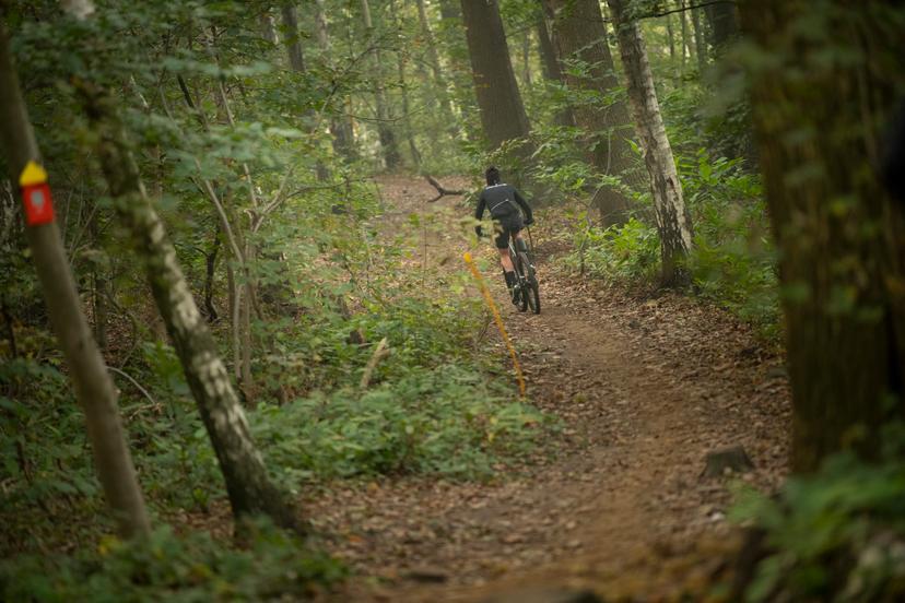 illustration picture the Ronde van Vlaanderen Off-Road mountainbike and gravelbike event for amateurs, Sunday 10 October 2021, in Kluisbergen. BELGA PHOTO CHRISTOPHE KETELS