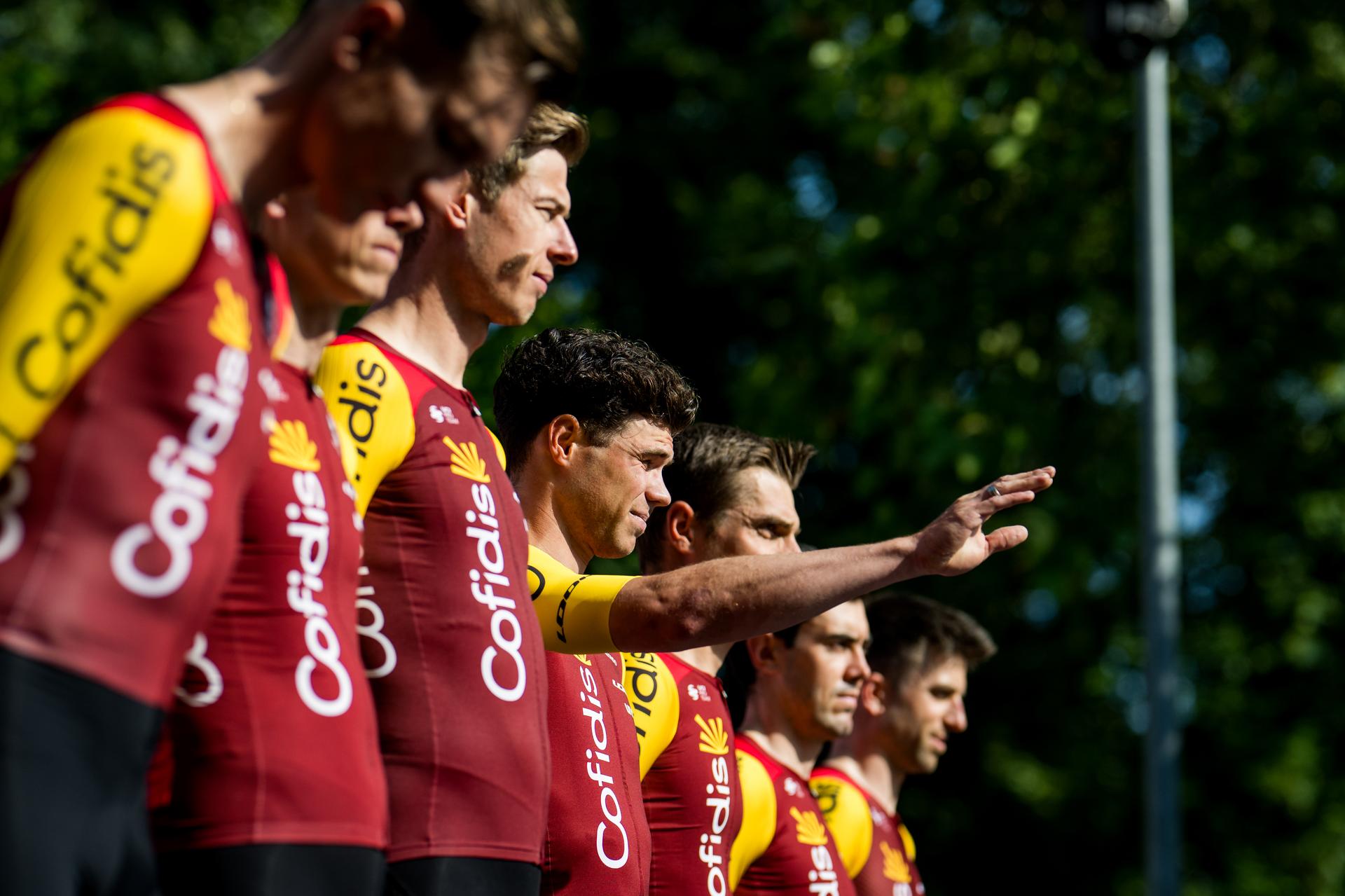 Belgian Milan Fretin of Cofidis pictured during the team presentation ahead of the Baloise Belgium Tour cycling race, in Scherpenheuvel-Zichem, Tuesday 16 June 2026. The Baloise Belgium Tour takes place from 17 to 21 June. BELGA PHOTO JASPER JACOBS
