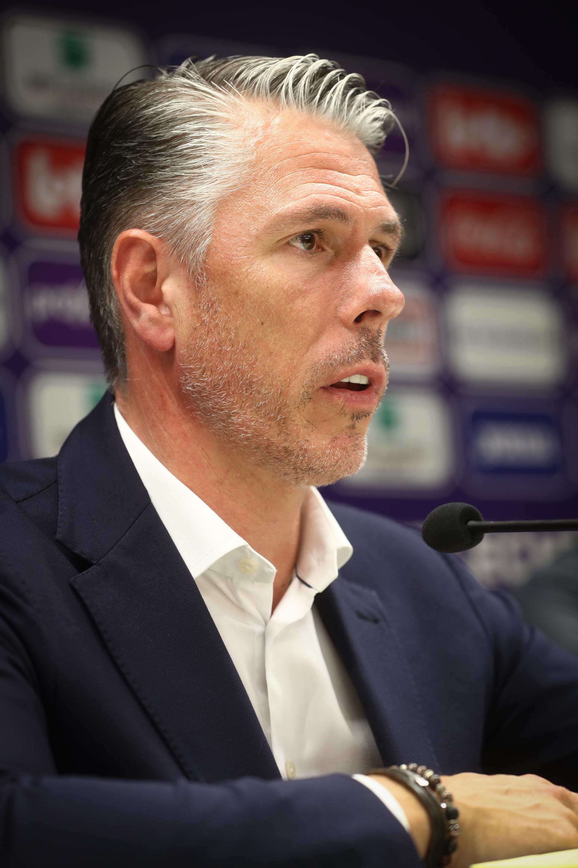 Anderlecht's sports director Michael Verschueren pictured during a press conference of Jupiler Pro League team RSC Anderlecht to present it's new head coach, Monday 17 June 2019 in Brussels. BELGA PHOTO VIRGINIE LEFOUR