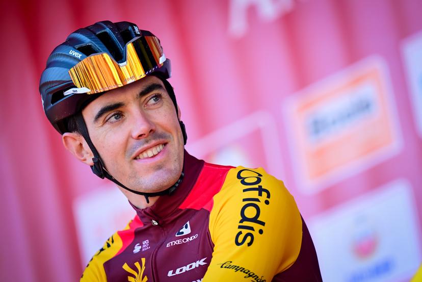 Spanish Alex Aranburu of Cofidis pictured at the start of the men elite 'Amstel Gold Race' one day cycling race, 257,4 km from Maastricht to Valkenburg, The Netherlands, Sunday 19 April 2026. BELGA PHOTO DIRK WAEM