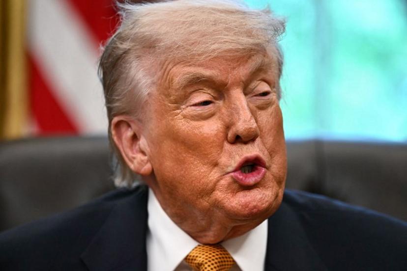 US President Donald Trump speaks about the upcoming "UFC Freedom 250" event, in the Oval Office of the White House on May 6, 2026, in Washington, DC.  An Ultimate Fighting Championship event will be staged on the White House's South Lawn in June. The June 14 event has been dubbed "UFC Freedom 250," in reference to the United States' 250th anniversary celebrations this summer.  Kent NISHIMURA / AFP