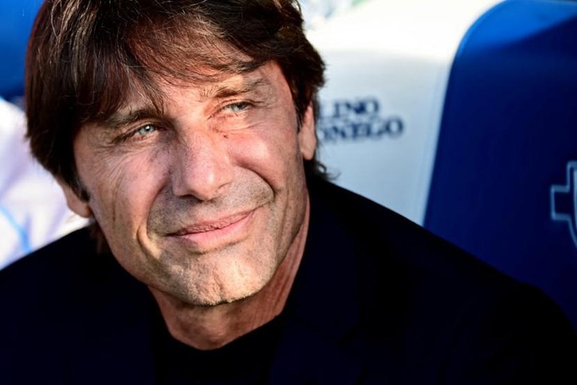 Antonio Conte, head coach of SSC Napoli, looks on during the Italian Serie A football match between Como and Napoli at the Giuseppe Sinigaglia Stadium in Como, Italy on May 2, 2026  Piero CRUCIATTI / AFP