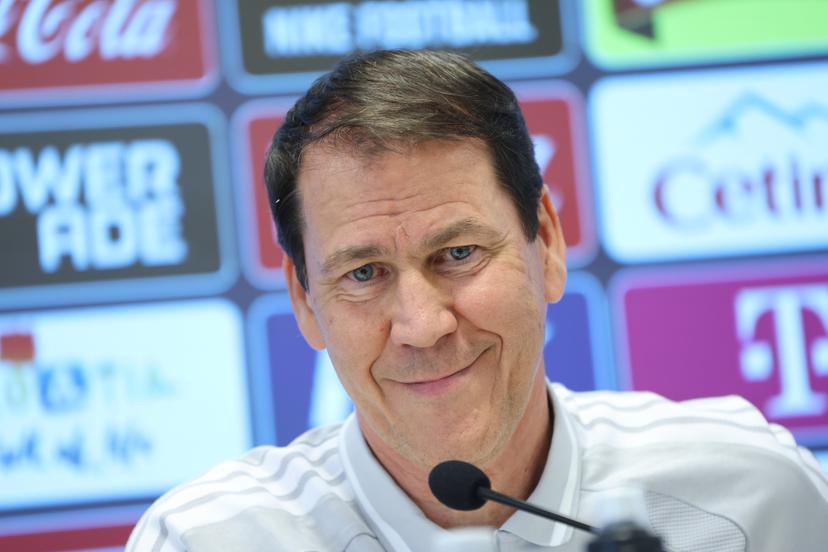 Belgium's head coach Rudi Garcia pictured at a press conference of Belgian national soccer team Red Devils, in Rijeka, Croatia, on Monday 01 June 2026. The Red Devils are playing a friendly game against Croatia tomorrow, part of the preparations for the 2026 FIFA World Cup. BELGA PHOTO BRUNO FAHY