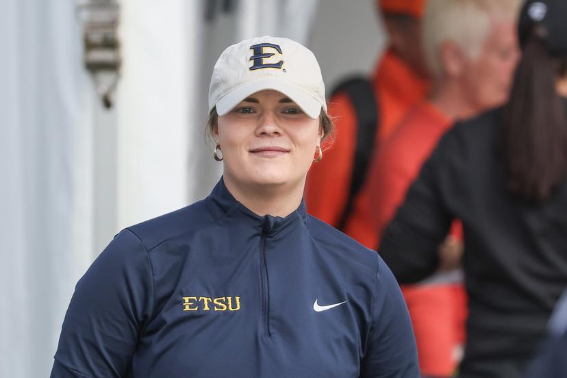 Sophie Bert pictured during the Belgian Ladies Open golf tournament in Wanze, Friday 26 May 2023. BELGA PHOTO BRUNO FAHY