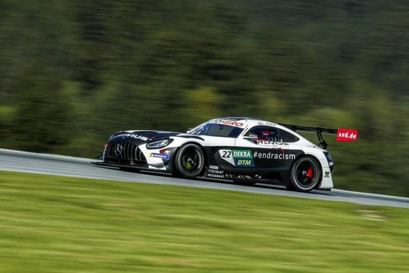 Austria's Lucas Auer of the Winward Racing Team steers his car during the second qualifying round at the second day of the DTM of Austria, on September 5, 2021 at the Red Bull Ring in Spielberg, Austria.   ERWIN SCHERIAU / APA / AFP Austria OUT SOUTH TYROL OUT

