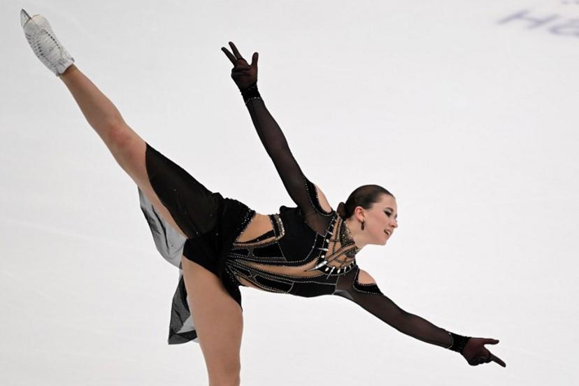 Russia's figure skater Kamila Valieva competes in the women's free skating event during the Russian Grand Prix of Figure Skating at the Megasport arena in Moscow on November 26, 2023.  Natalia KOLESNIKOVA / AFP