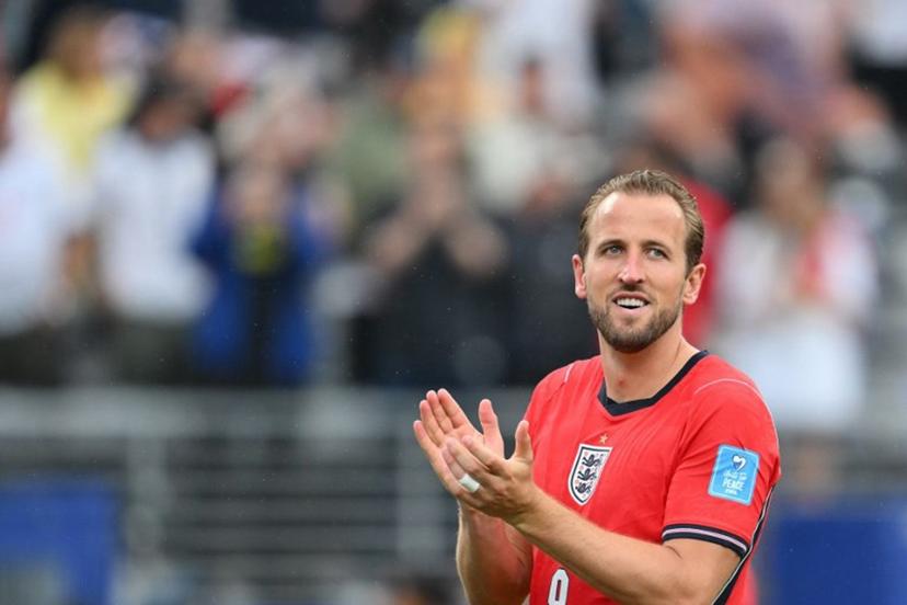 England's forward #09 Harry Kane celebrates after winning the 2026 World Cup Group L football match between Panama and England at the New York/New Jersey Stadium in East Rutherford on June 27, 2026.   ANGELA WEISS / AFP