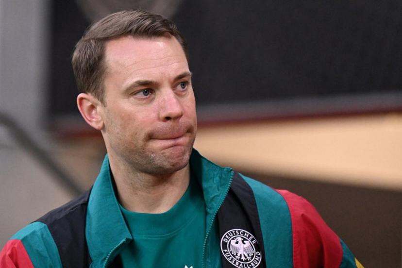 Germany's goalkeeper Manuel Neuer looks on prior to the friendly match between Germany and Finland ahead of the 2026 FIFA World Cup football tournament, in Mainz, western Germany on May 31, 2026.  Kirill KUDRYAVTSEV / AFP