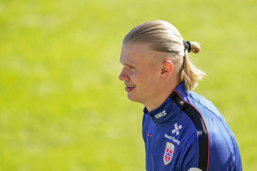 Norway's Erling Braut Haaland is pictured during a training session of Norway's men's national football team at Arasen stadium in Lillestrom near Oslo, Norway, on March 29, 2026, two days prior to the friendly match Norway vs Switzerland.   Fredrik Varfjell / NTB / AFP
