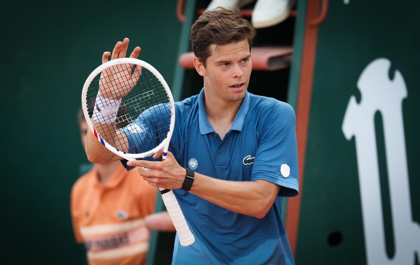 Belgian Alexander Blockx pictured during a first round match in the men's singles between Belgian Blockx and Hong Kong's Wong at the Roland Garros French Open tennis tournament, in Paris, France, Sunday 24 May 2026. This year's tournament takes place from 18 May to 07 June. BELGA PHOTO VIRGINIE LEFOUR