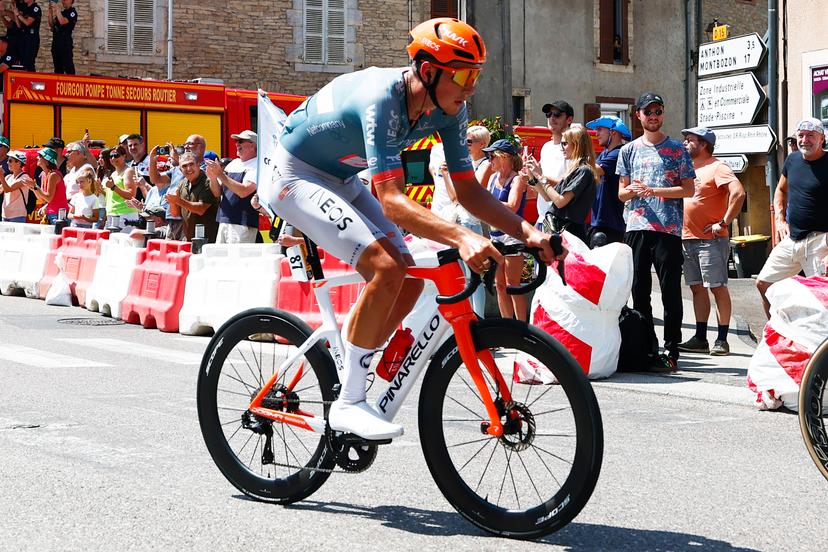 British Joshua Tarling of Netcompany-INEOS pictured in action during stage 13 of the 2026 Tour de France cycling race, a stage of 205km from Dole to Belfort, on Friday 17 July 2026. The 113th edition of the Tour de France starts on Saturday 4 July in Barcelona, Spain, and will finish in Paris, France on the 26th of July. BELGA PHOTO POOL LUCA BETTINI