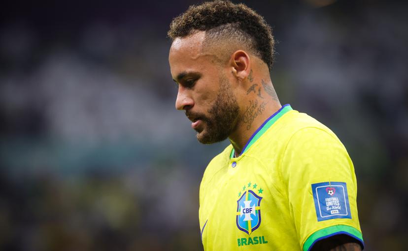 Brazilian Neymar pictured during a soccer game between Brazil and Serbia, in Group G of the FIFA 2022 World Cup in Lusail, State of Qatar on Thursday 24 November 2022. BELGA PHOTO VIRGINIE LEFOUR