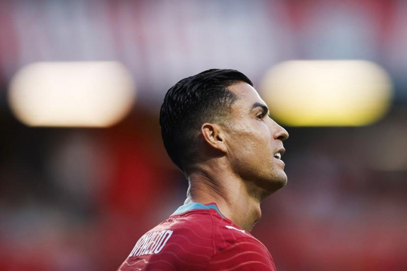 Portugal's forward Cristiano Ronaldo is pictured before the international friendly football match between Portugal and Nigeria at Magalhaes Pessoa Stadium in Leiria, on June 10, 2026.  FILIPE AMORIM / AFP