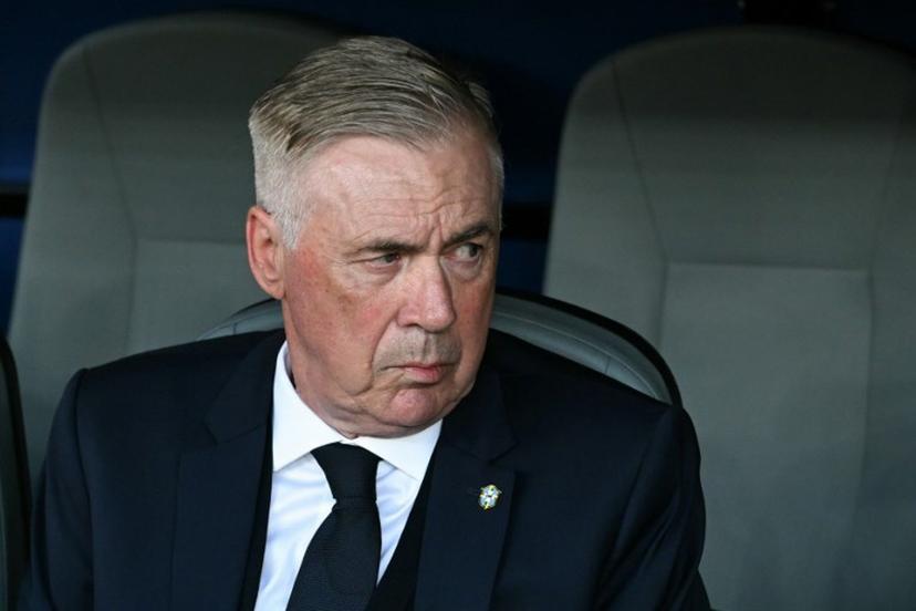 Brazil's Italian head coach Carlo Ancelotti gestures during the 2026 World Cup Group C football match between Brazil and Morocco at the New York/New Jersey Stadium in East Rutherford on June 13, 2026.  Mauro PIMENTEL / AFP