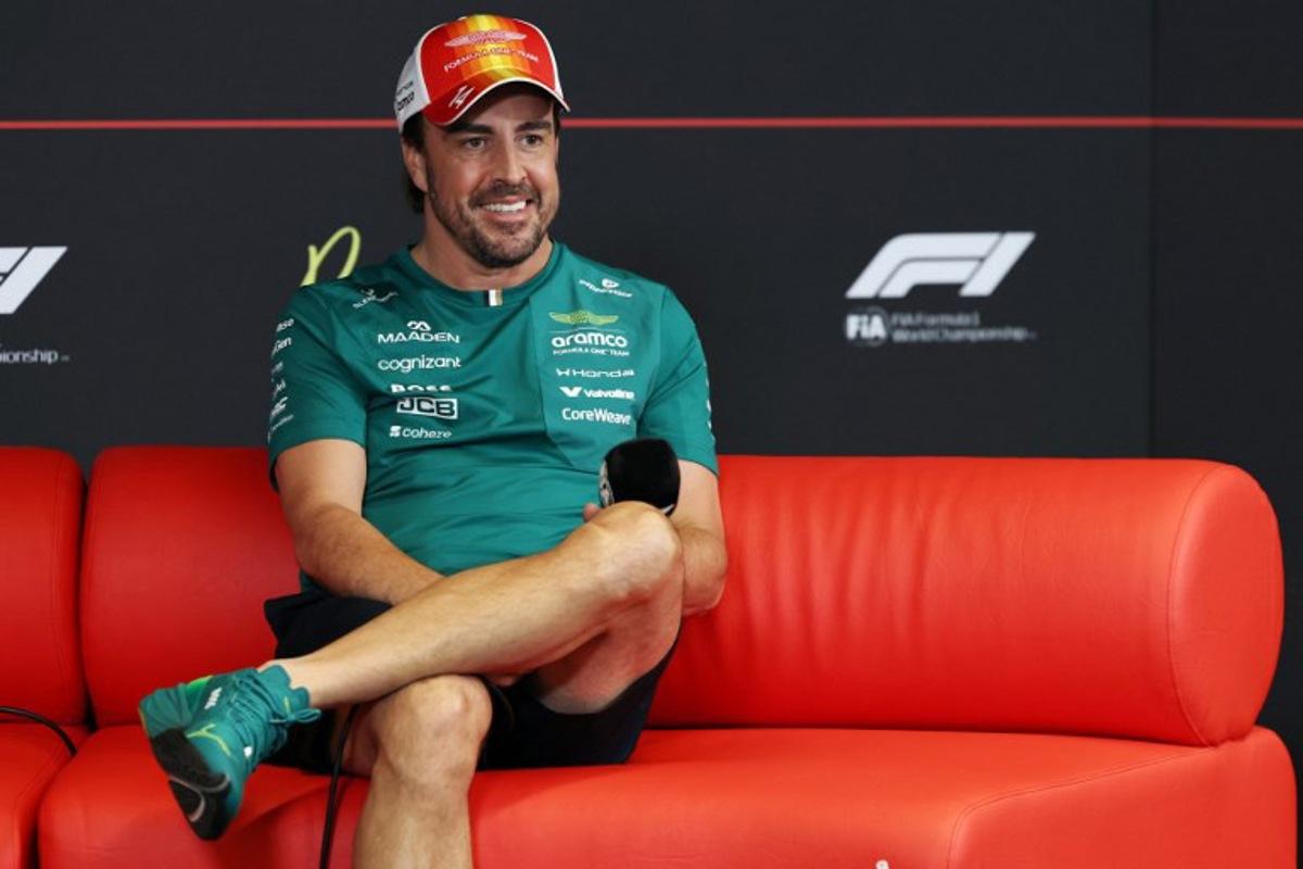 Aston Martin's Spanish driver Fernando Alonso attends a press conference at the Circuit de Catalunya on June 11, 2026 in Montmelo on the outskirts of Barcelona, ahead of the Catalonia Formula One Grand Prix.  Lluis GENE / AFP