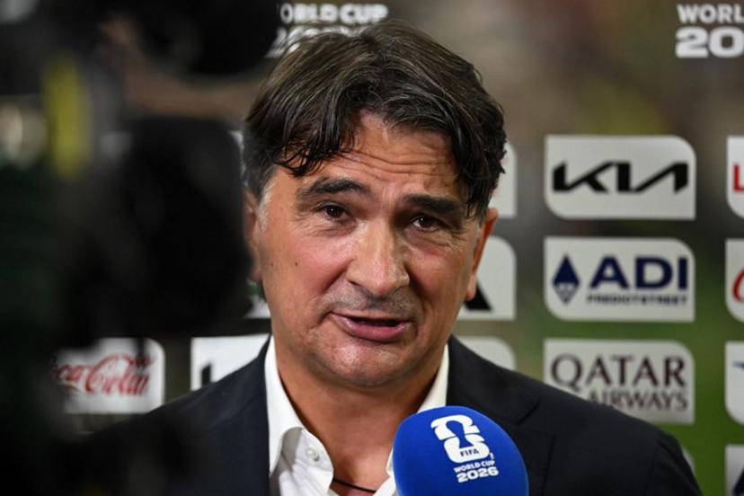 Croatia's head coach Zlatko Dalic speaks to the media after the 2026 World Cup Group L football match between England and Croatia at the Dallas Stadium in Arlington on June 17, 2026.   Paul ELLIS / AFP