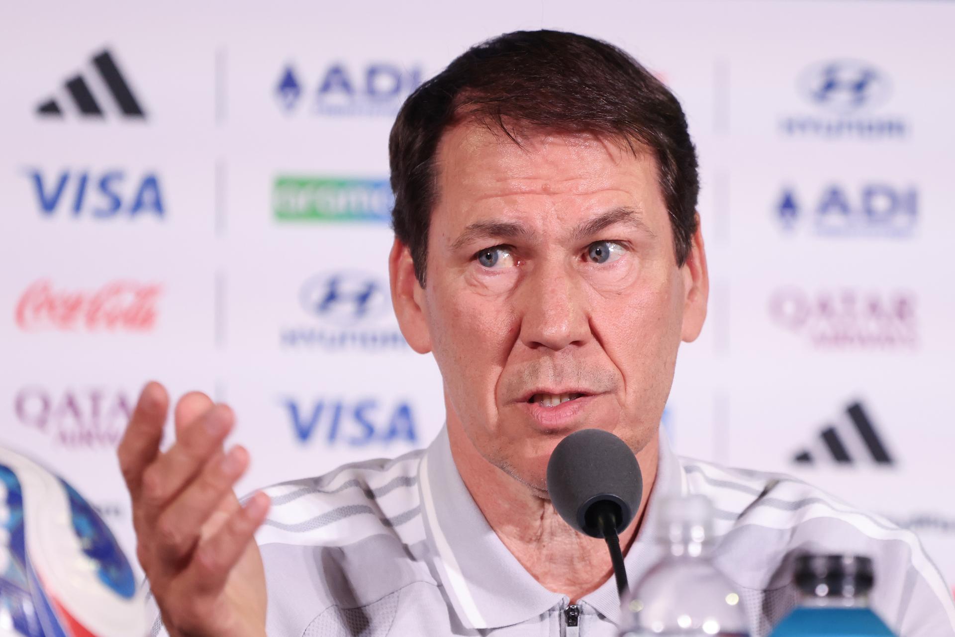 Belgium's head coach Rudi Garcia pictured during a press conference of Belgian national soccer team Red Devils in Los Angeles, USA, on Saturday 20 June 2026. The Red Devils prepare for their second game in the group stage of the 2026 FIFA World Cup. BELGA PHOTO BRUNO FAHY
