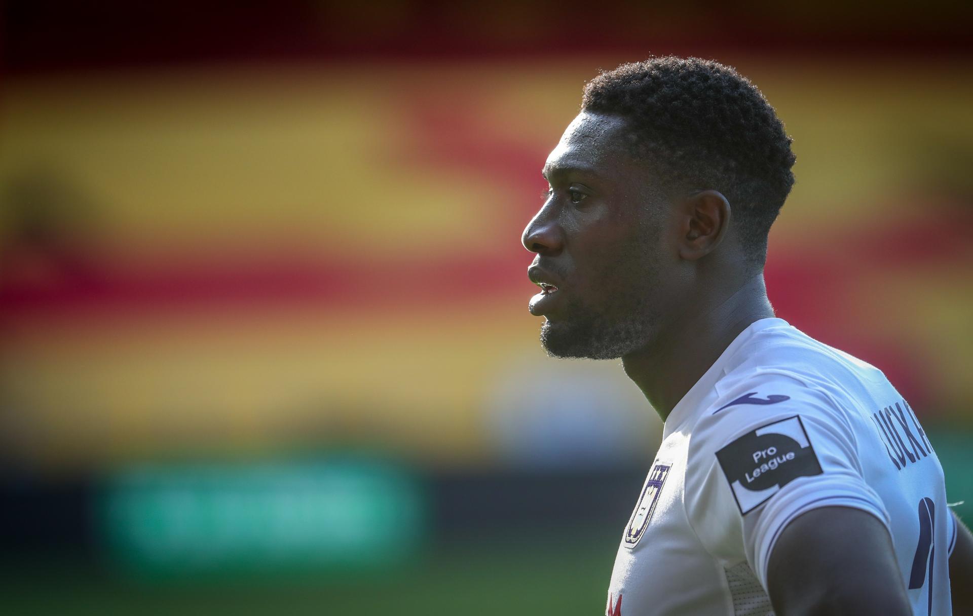 Anderlecht's Derrick Luckassen pictured during the Jupiler Pro League match between KV Mechelen and RSC Anderlecht, in Mechelen, Sunday 09 August 2020, on day 01 of the Belgian soccer championship. BELGA PHOTO VIRGINIE LEFOUR
