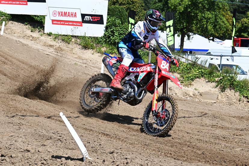 Dutch Jeffrey Herlings pictured in action during the motocross MXGP Grand Prix Flanders, race 14/20 of the FIM Motocross World Championship, Sunday, August 2, 2026, in Lommel. BELGA PHOTO JILL DELSAUX