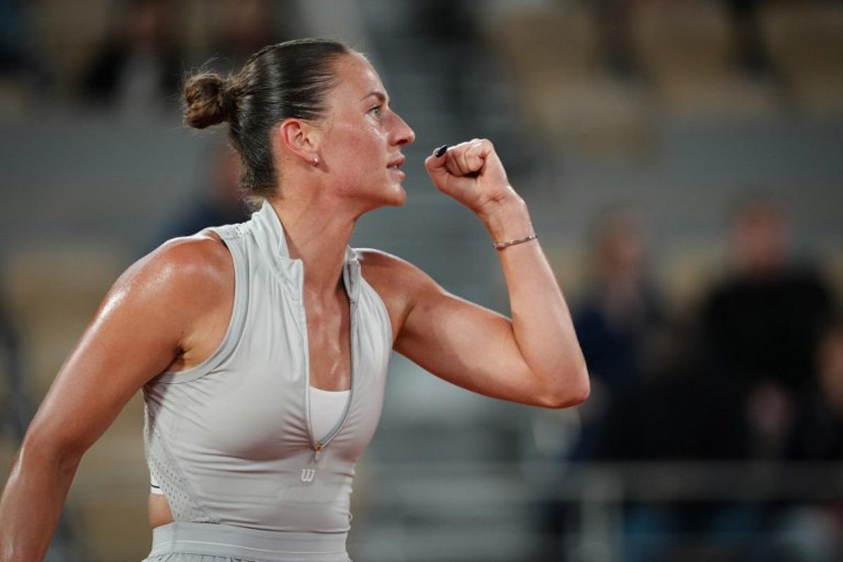 Ukraine's Marta Kostyuk reacts to a point against Ukraine's Elina Svitolina during their women's quarter final singles match on day 10 of the French Open tennis tournament on Court Philippe-Chatrier at the Roland-Garros Complex in Paris on June 2, 2026. Dimitar DILKOFF / AFP