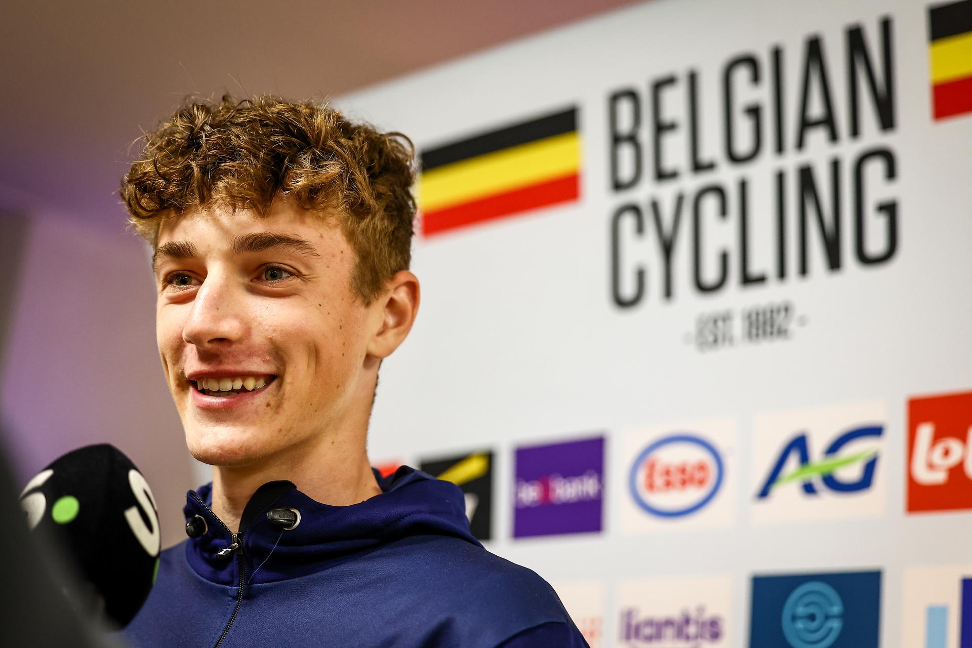 Belgium Seff Van Kerckhove pictured after the Men Junior Road Race at the UEC road European cycling championships, a 103,4 km track in Loriol-sur-Drome, France on Friday 03 October 2025. The European cycling championships Drome-Ardeche takes place from 1 to 5 October, France. BELGA PHOTO DAVID PINTENS