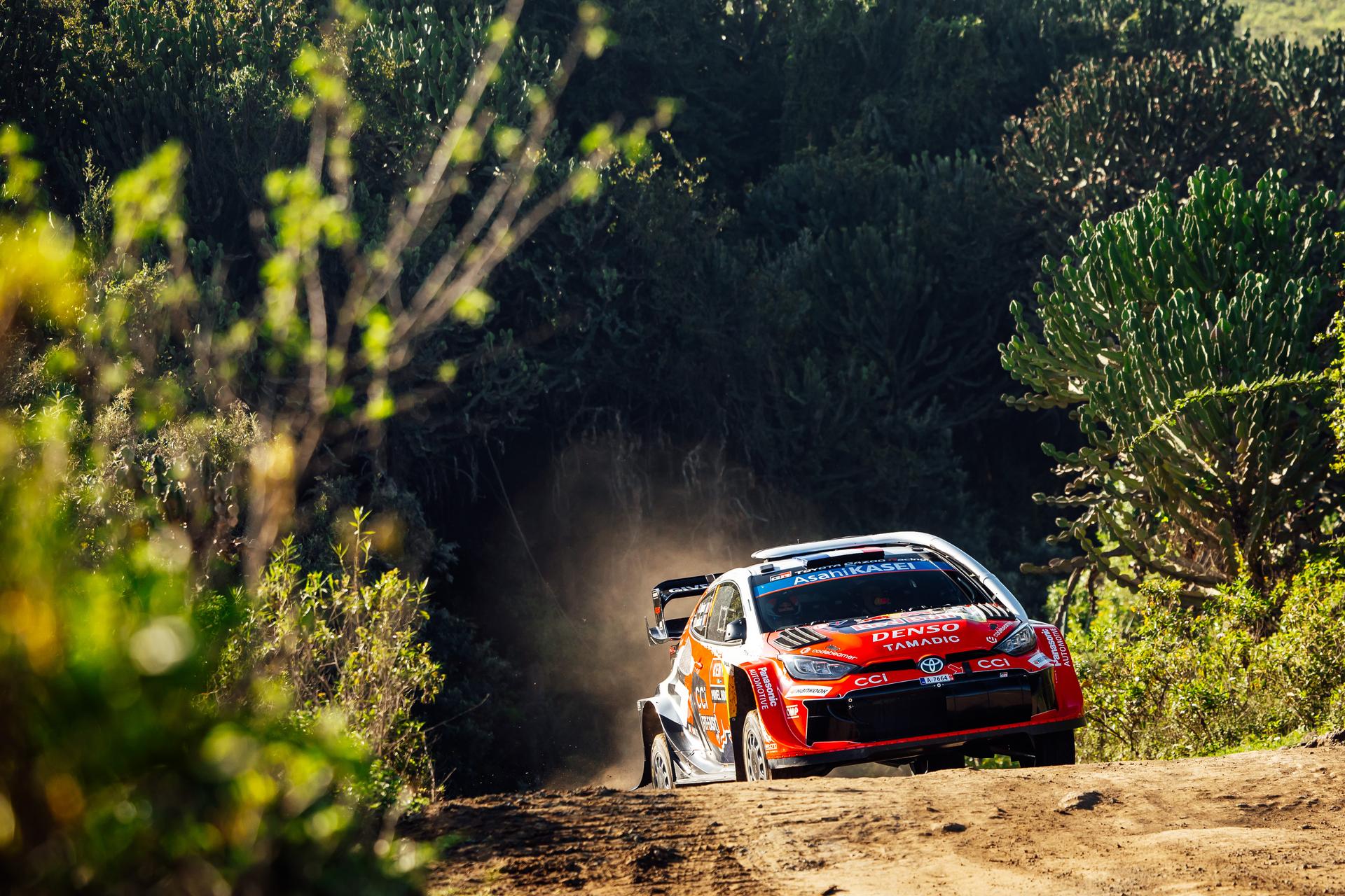 ATTENTION EDITORS - HANDOUT PICTURES - EDITORIAL USE ONLY - MANDATORY CREDIT TOYOTA GAZOO RACING This handout by Toyota Gazoo Racing shows Oliver Solberg ¿ Elliott Edmondson during the Shakedown Safari Rally, third stage of WRC 2026 Thursday 12 March 2026 in Naivasha, Kenia. Belga and Belga editorial board decline all responsability regarding the content of this picture. PHOTO HANDOUT TOYOTA GAZOO RACING