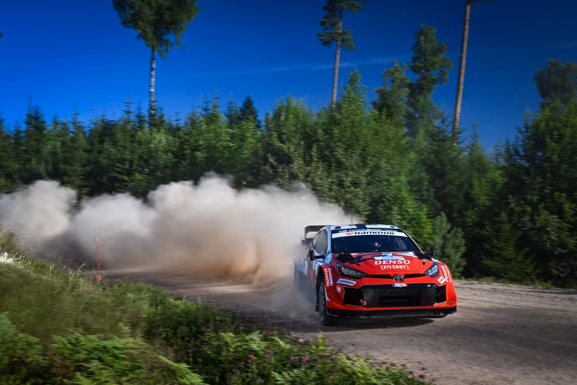 ATTENTION EDITORS - HAND OUT PICTURES - EDITORIAL USE ONLY - MANDATORY CREDIT 'Toyota Gazoo Racing' This handout picture, distributed by Eric Dupain, shows Sami Pajari during the WRC Estonia Rally 2026. PHOTO HANDOUT TOYOTA GAZOO RACING *** Belga and Belga Editorial Board decline all responsibility regarding the content of this picture. ***