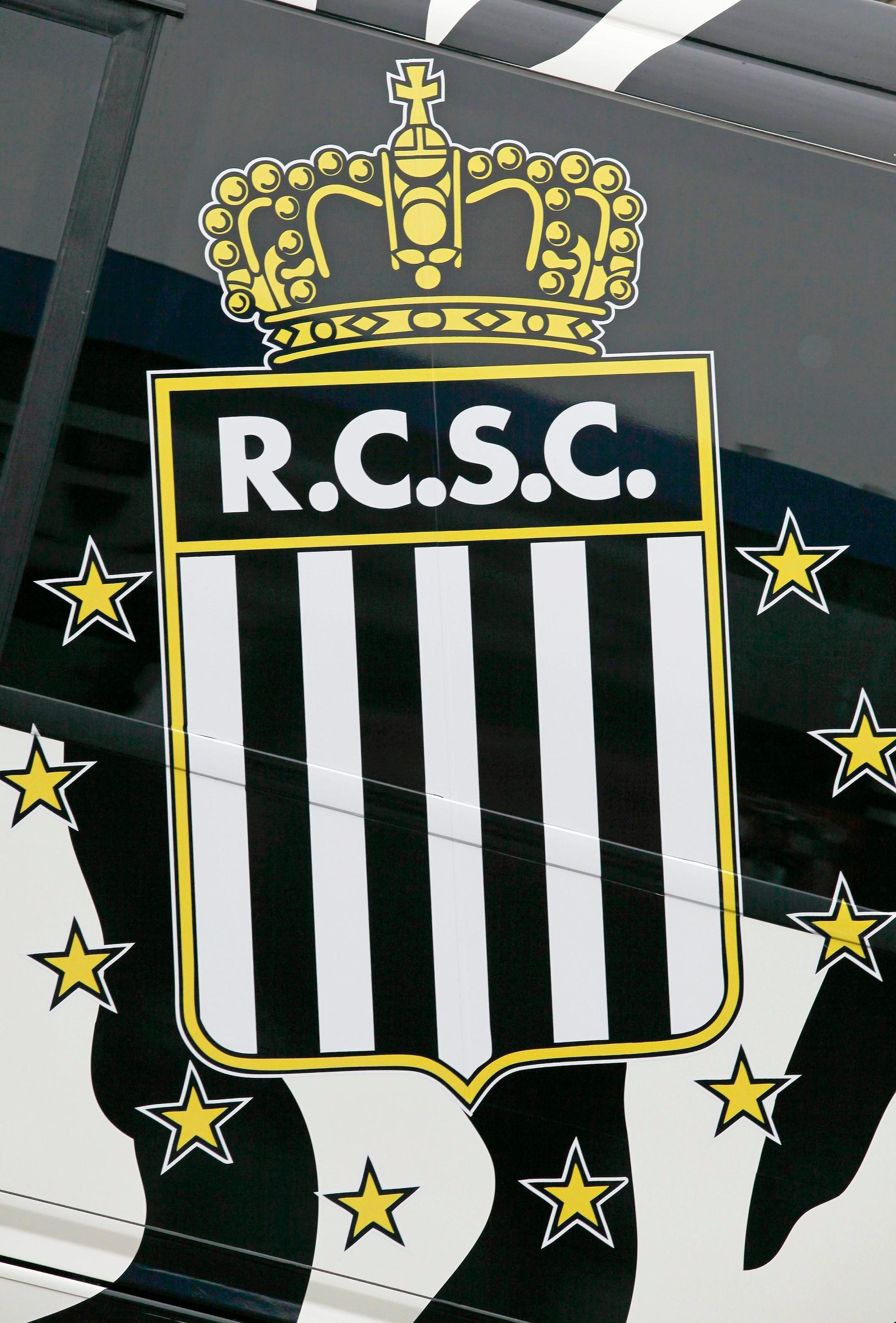 20101122 - CHARLEROI, BELGIUM: Illustration shows the logo at stade du Pays de Charleroi stadium of Belgian first league soccer team Sporting de Charleroi, Monday 22 November 2010 in Charleroi. BELGA PHOTO BRUNO FAHY