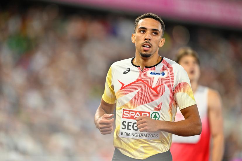 Belgian Dario Seghers pictured in action during the men's 400m, at on the second day of the European Athletics Championships (August 10-18) in Birmingham, United Kingdom, on Tuesday 11 August 2026. BELGA PHOTO ERIC LALMAND