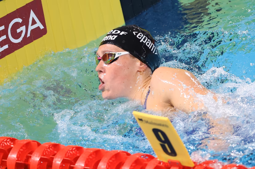 Belgian athlete Roos Vanotterdijk pictured in action at the semifinals of the Women's 100m Freestyle, at the European Aquatics Championships in Paris, France on Monday 10 August 2026. BELGA PHOTO VIRGINIE LEFOUR