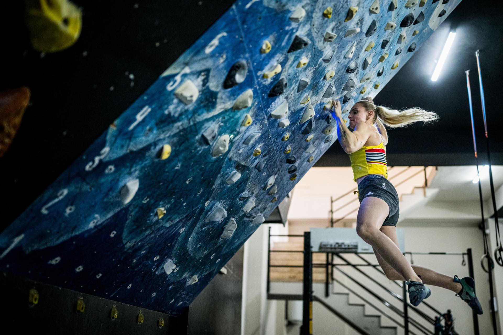 Athlete Heloise Doumont pictured during the annual winter training camp of Team Belgium organized by the BOIC-COIB Belgian Olympic Committee, in Belek, Turkey, Tuesday 25 November 2025. The camp takes place from 19 to 26 November and focuses on the initial preparations for the 2028 Olympic Games in Los Angeles. BELGA PHOTO JASPER JACOBS