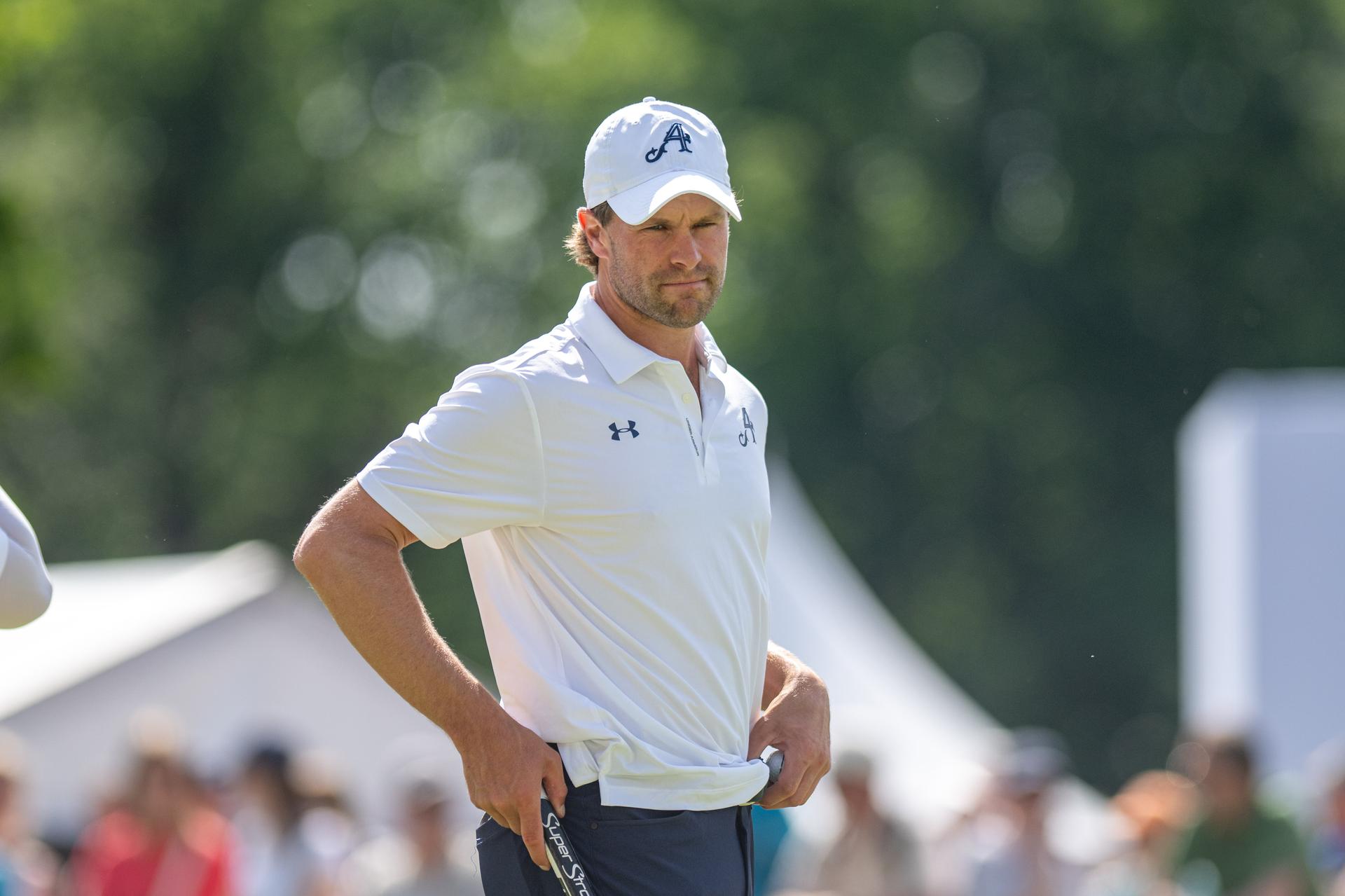Belgian Thomas Detry pictured during the final round (4/4) of the 2026 Soudal Open DP World Tour golf tournament in Schilde, Sunday 24 May 2026. The Soudal Open takes place from 21 to 24 May at the Rinkven Golf Club in Schilde. BELGA PHOTO JONAS ROOSENS
