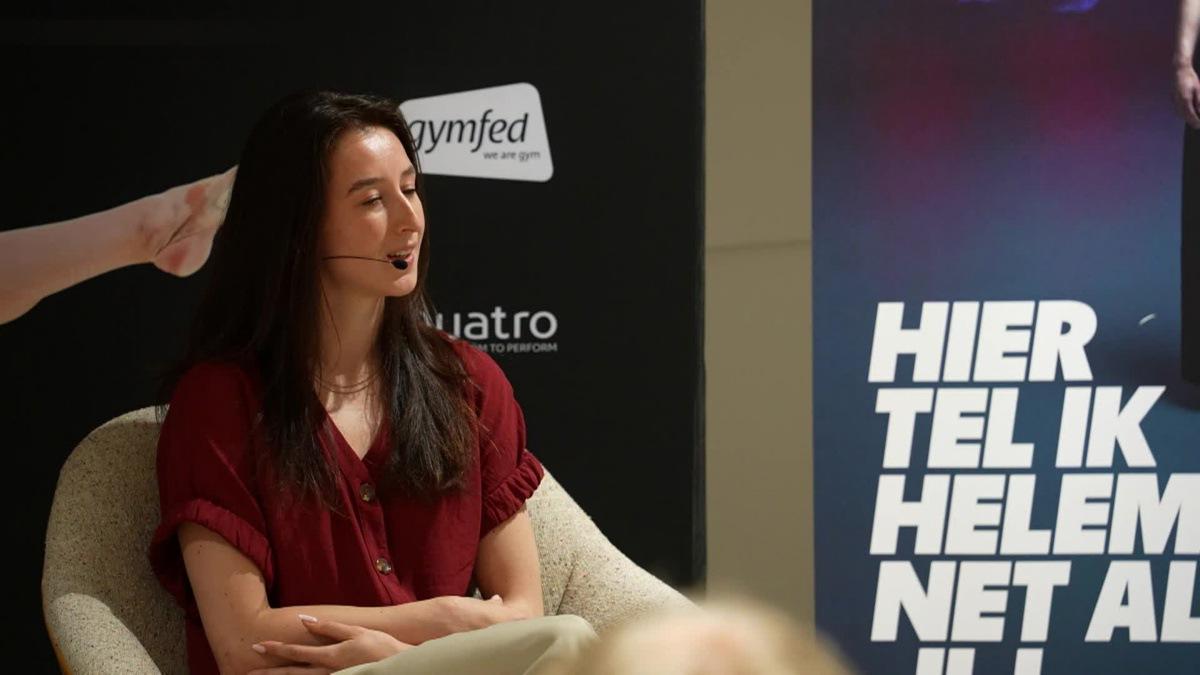 Video showing 00:00:00:00 - 00:02:01:23 Video shows Belgian gymnast Nina Derwael speaking during a press conference regarding her retirement as a professional athlete, Wednesday 16 July 2025 in Gent. 2020 Olympic champion Derwael announced her retirement from the sport. BELGA VIDEO JONAS D'HOLLANDER