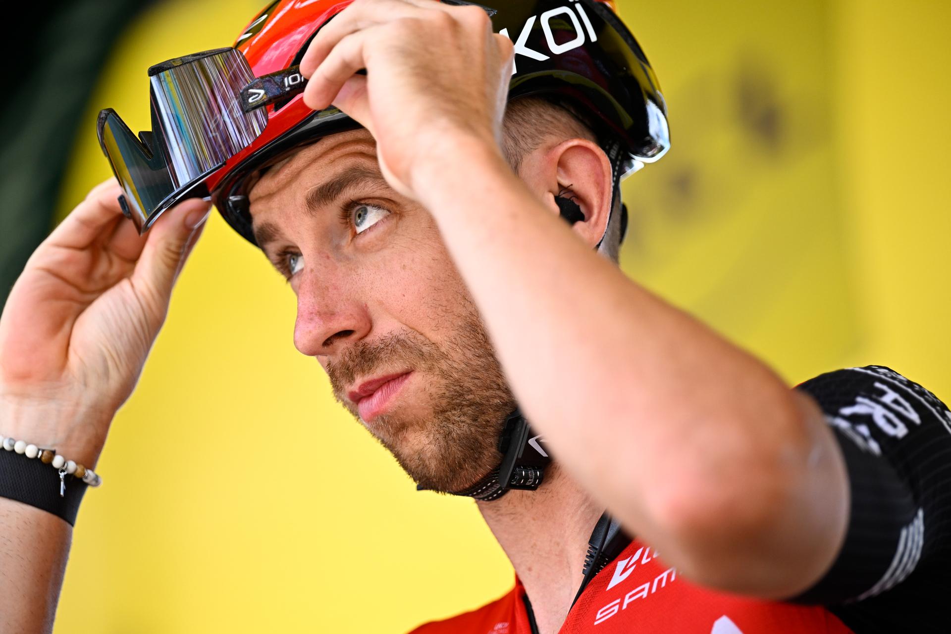 Belgian Amaury Capiot of Arkea-BB Hotels pictured at the start of stage 19 of the 2025 Tour de France cycling race, from Albertville to La Plagne (130km), on Friday 25 July 2025 in France. The 112th edition of the Tour de France starts on Saturday 5 July in Lille, France, and will finish in Paris, France on the 27th of July. BELGA PHOTO JASPER JACOBS