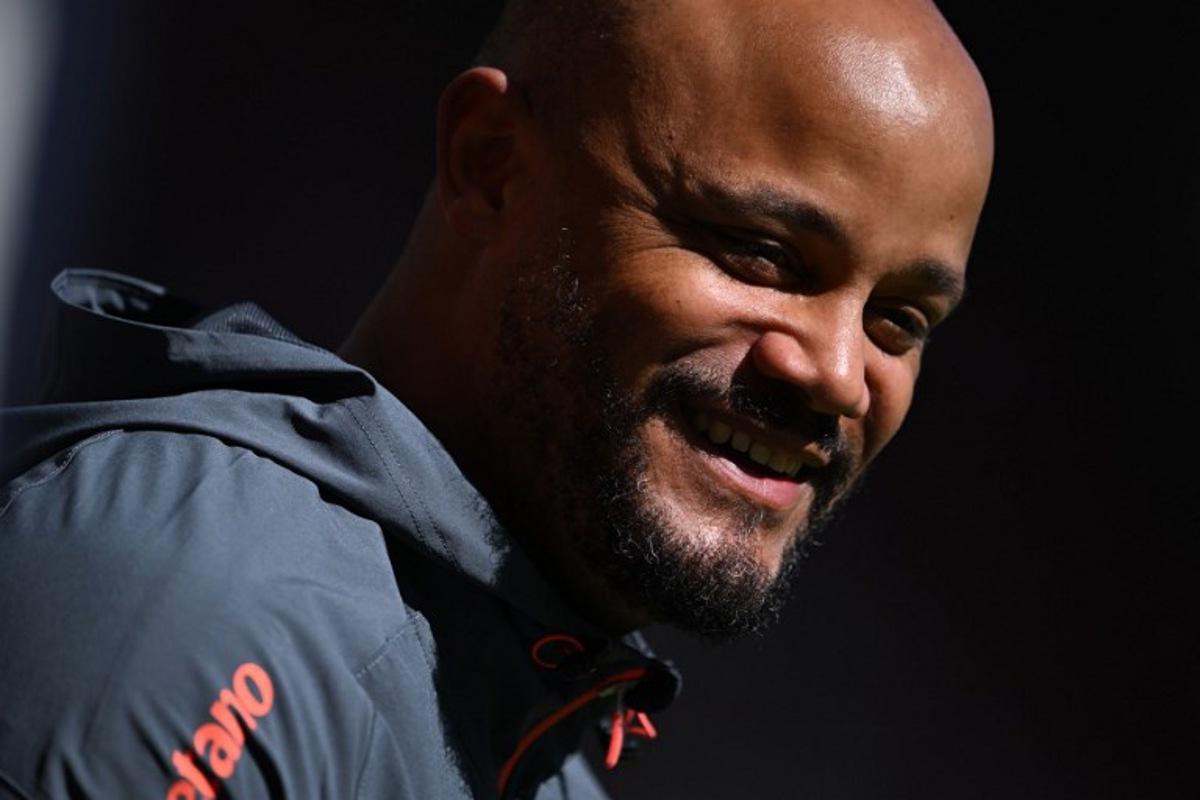 Bayern Munich's Belgian head coach Vincent Kompany is seen prior the German first division Bundesliga football match between 1 FSV Mainz 05 and FC Bayern Munich in Mainz, western Germany on April 25, 2026. Kirill KUDRYAVTSEV / AFP
