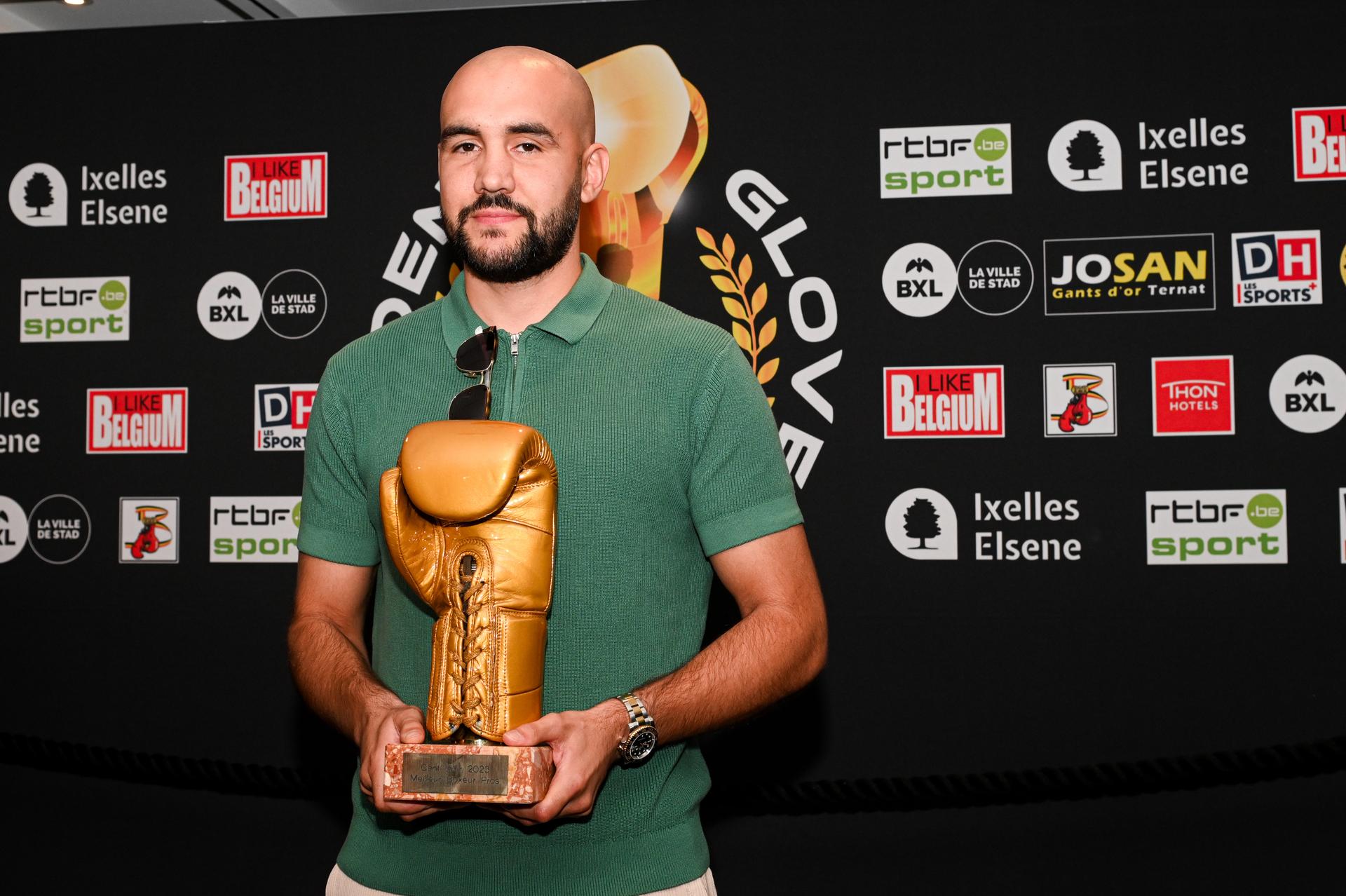 ATTENTION EDITORS - HAND OUT PICTURES - EDITORIAL USE WITH STORY ON GANTS D'OR ONLY - MANDATORY CREDIT GANTS D'OR Hand out pictures released on Saturday 16 September 2023 by the Gants d'Or boxing award show, shows Francesco Patera GANTS DOR - FREDERIC ANDRIEU