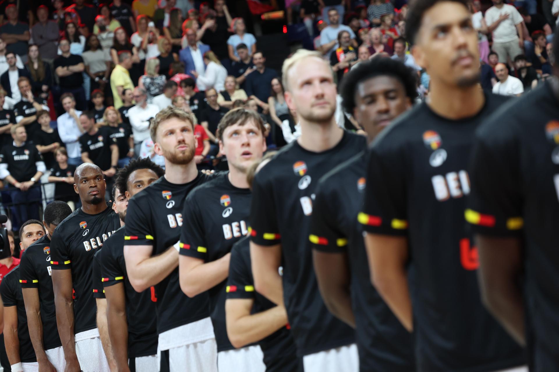 Belgium's captain Kevin Tumba pictured during a basketball match between Belgian national team Belgian Lions and France, Friday 03 July 2026 in Antwerp, qualifier 5/6 for the men's 2027 FIBA World Championships. BELGA PHOTO VIRGINIE LEFOUR