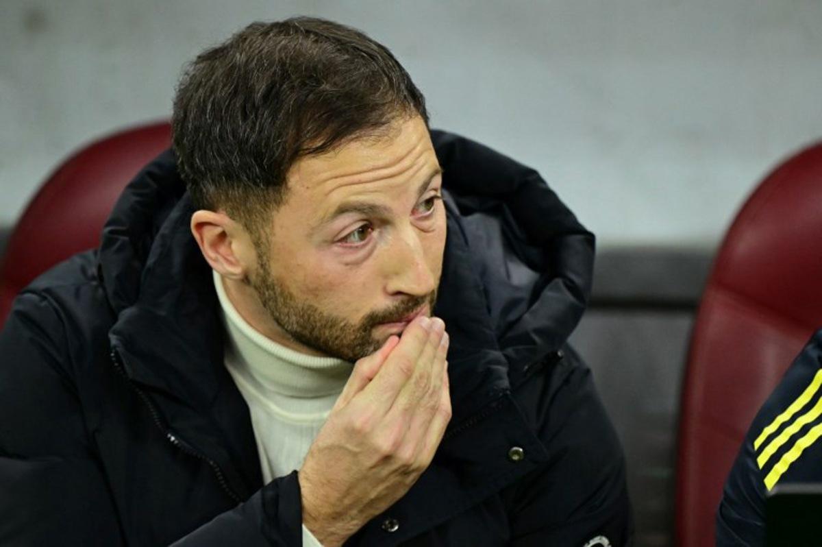 Fenerbahce's Italian-German coach Domenico Tedesco is pictured prior to the start of the UEFA Europa League first round day 8 football match FC Steaua Bucharest v Fenerbahce in Bucharest on January 29, 2026. Daniel MIHAILESCU / AFP