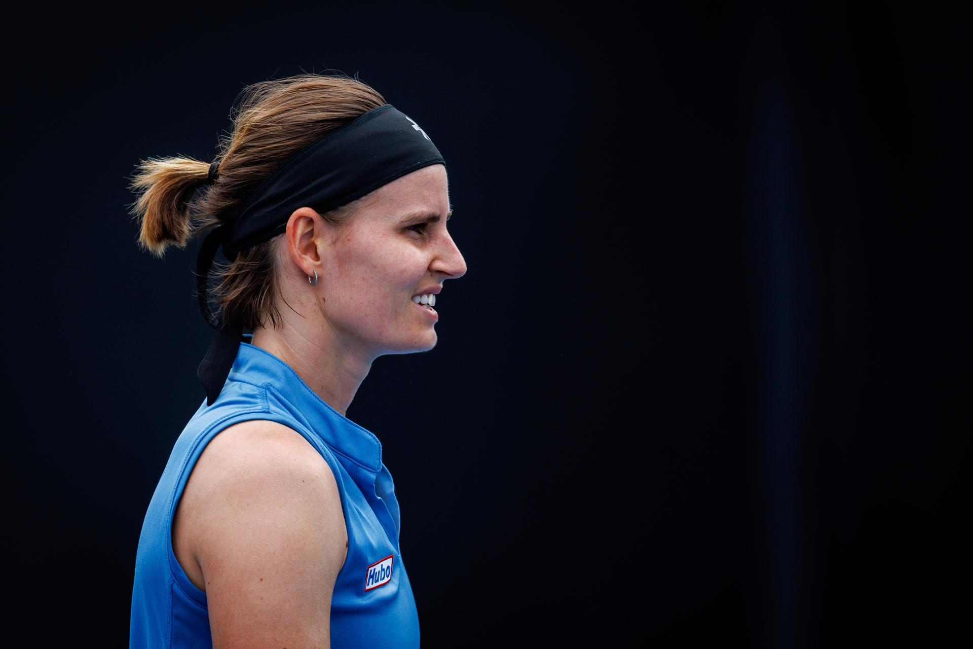 Belgium's Greet Minnen pictured during a third round qualifying match against Poland's Linda Klimovicova in the women singles at the Australian Open, Melbourne Park, Melbourne on Thursday 15 January 2026. BELGA PHOTO PATRICK HAMILTON --- BENELUX ONLY ---