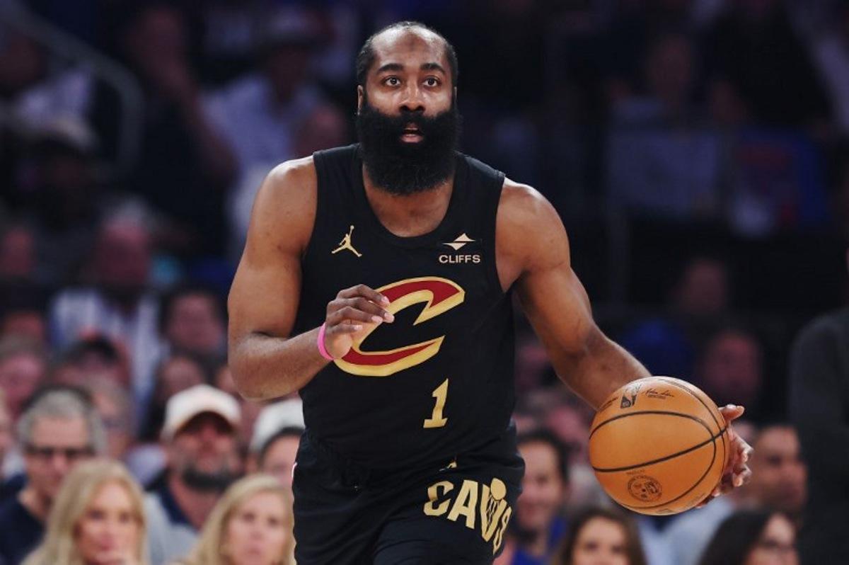 (FILES) James Harden #1 of the Cleveland Cavaliers in action against the New York Knicks during Game One of the NBA Eastern Conference Finals at Madison Square Garden on May 19, 2026 in New York City. Former NBA Most Valuable Player James Harden was arrested on June 13, 2026, in Houston, Texas, on a misdemeanor charge of unlawful carrying of a weapon, court documents showed. Harris County court records showed that Cleveland Cavaliers guard harden was taken into custody at 3:41 a.m. when an unconcealed handgun was spotted Sarah Stier / GETTY IMAGES NORTH AMERICA / AFP