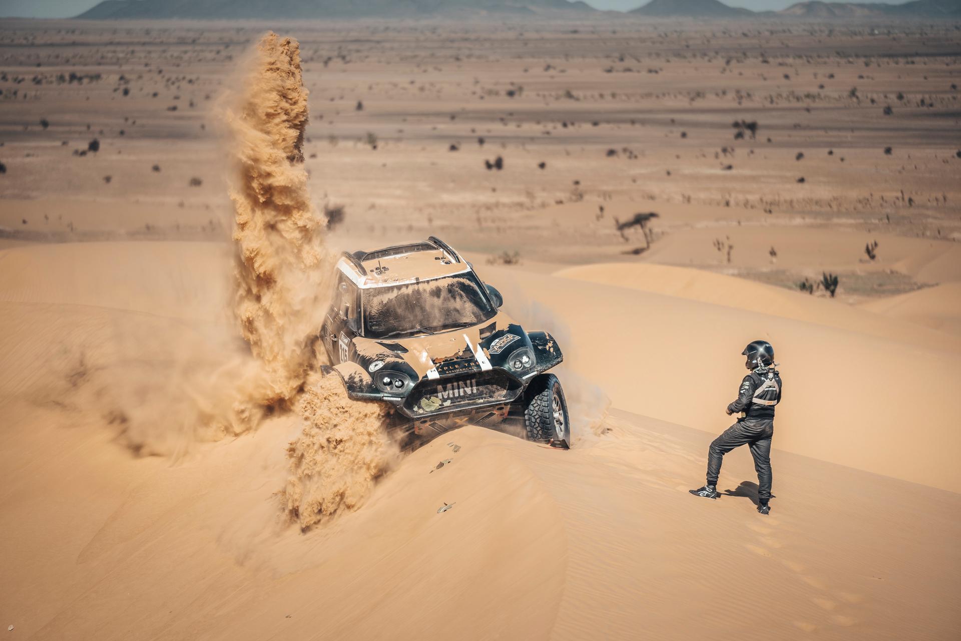 ATTENTION EDITORS - HAND OUT PICTURES - EDITORIAL USE ONLY - MANDATORY CREDIT: 'ALESSIO CORRADINI' Hand out pictures released by Eric Dupain shows Chris Femont en Greg Dockx during stage 8 of the 2026 Africa Eco Race rally race in Ouad Naga, Mauritania, on Wednesday 04 February 2026. *** Belga and Belga Editorial Board decline all responsibility regarding the content of this picture. *** PHOTO HAND OUT - ALESSIO CORRADINI