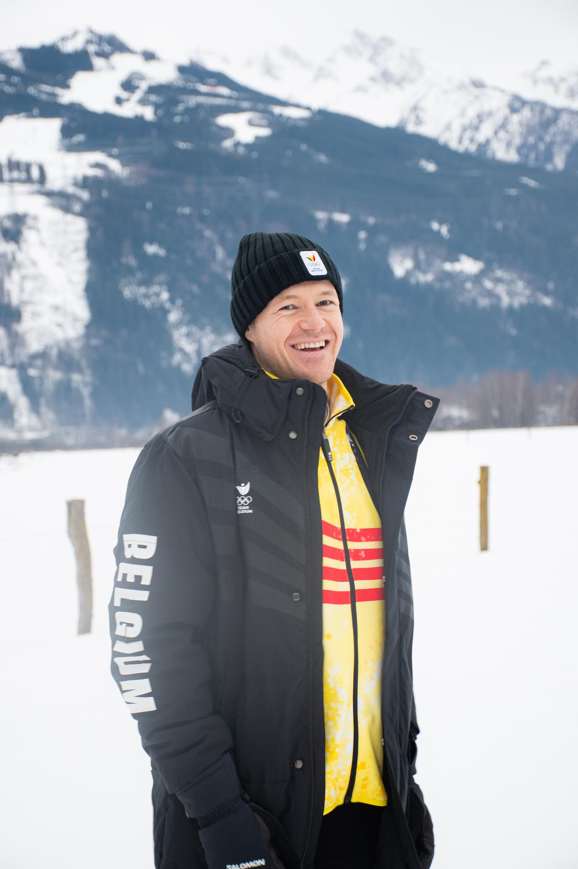 ATTENTION EDITORS - HANDOUT PICTURES - EDITORIAL USE ONLY - MANDATORY CREDIT BOIC-COIB - Handout pictures released on Thursday 12 February 2026, by the Belgian International and Olympic Committee shows Belgian skier Armand Marchant poses for portrait in Bormio,, at the Milano Cortina 2026 Olympic Winter Games. *** Belga and Belga Editorial Board decline all responsibility regarding the content of this picture. *** PHOTO MELINEE DE VARTAVAN - HAND OUT BOIC-COIB